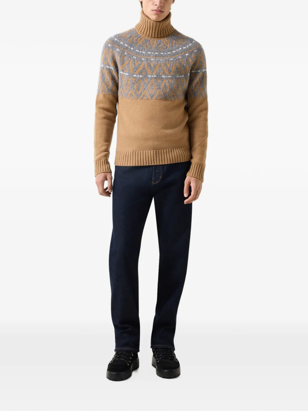 BOGNER Roxter bouclé-knit cashmere sweater Beige