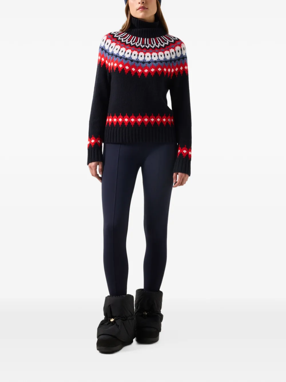 BOGNER Ingrid Norwegian-style jacquard sweater Blauw