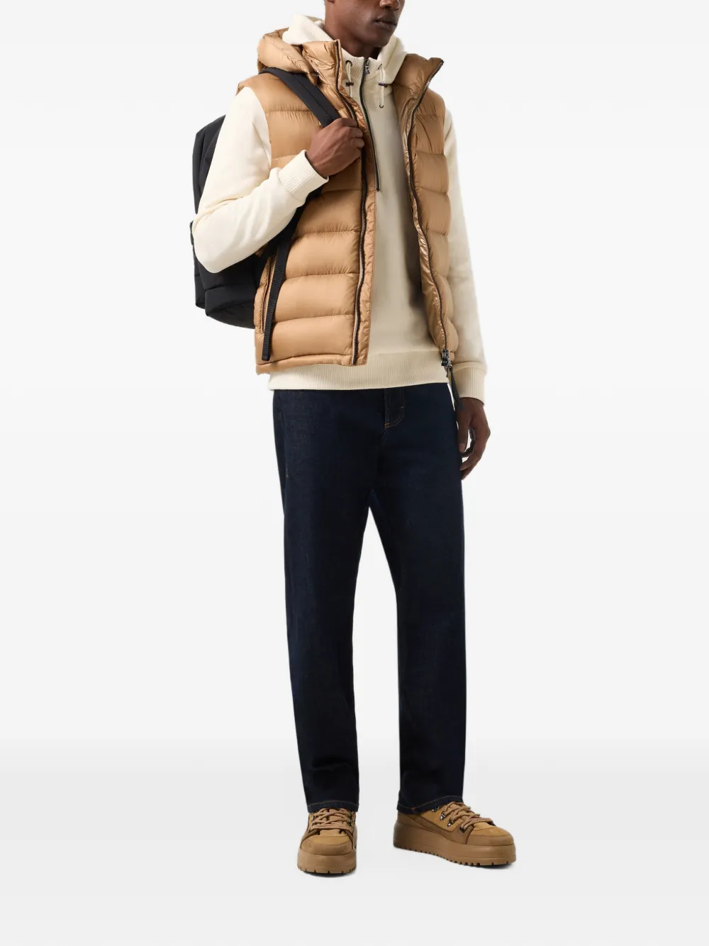 BOGNER Walker quarter-zip hoodie Wit