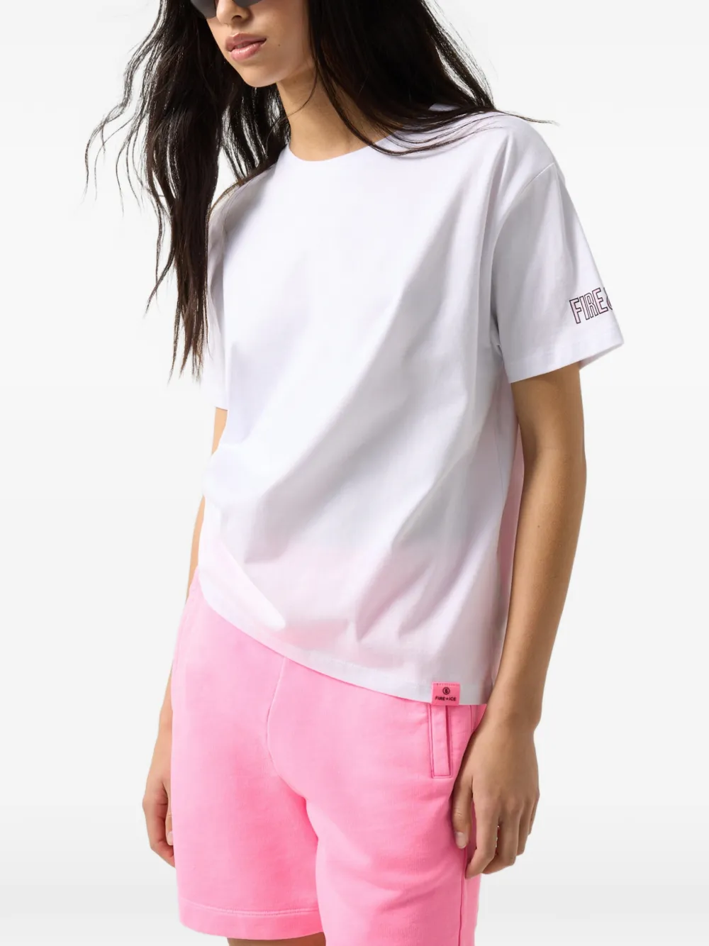 BOGNER FIRE+ICE Cara logo-print cotton T-shirt Wit