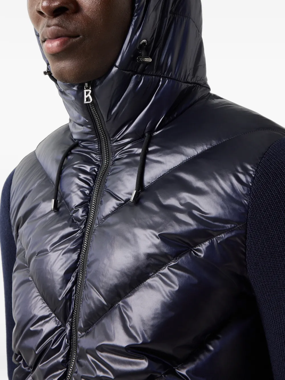 BOGNER Zisco hooded down jacket Blauw