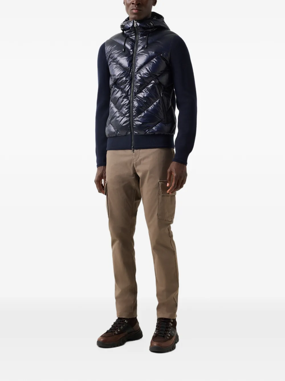BOGNER Zisco hooded down jacket Blauw