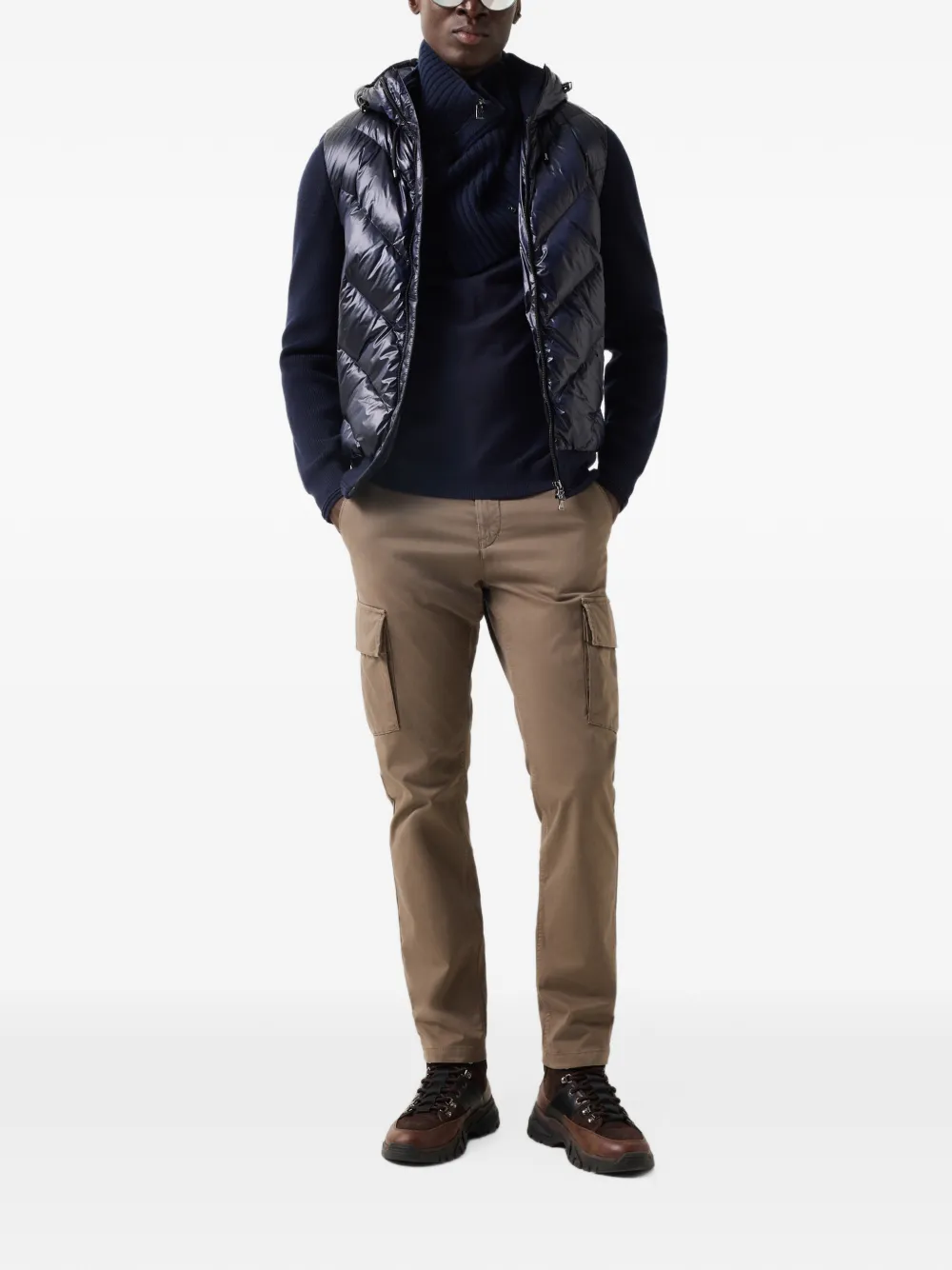 BOGNER Zisco hooded down jacket Blauw
