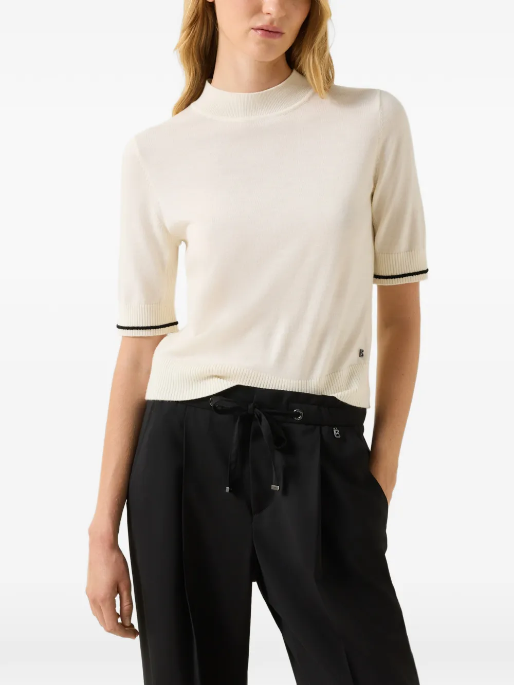 BOGNER Antonia knitted T-shirt - Weiß