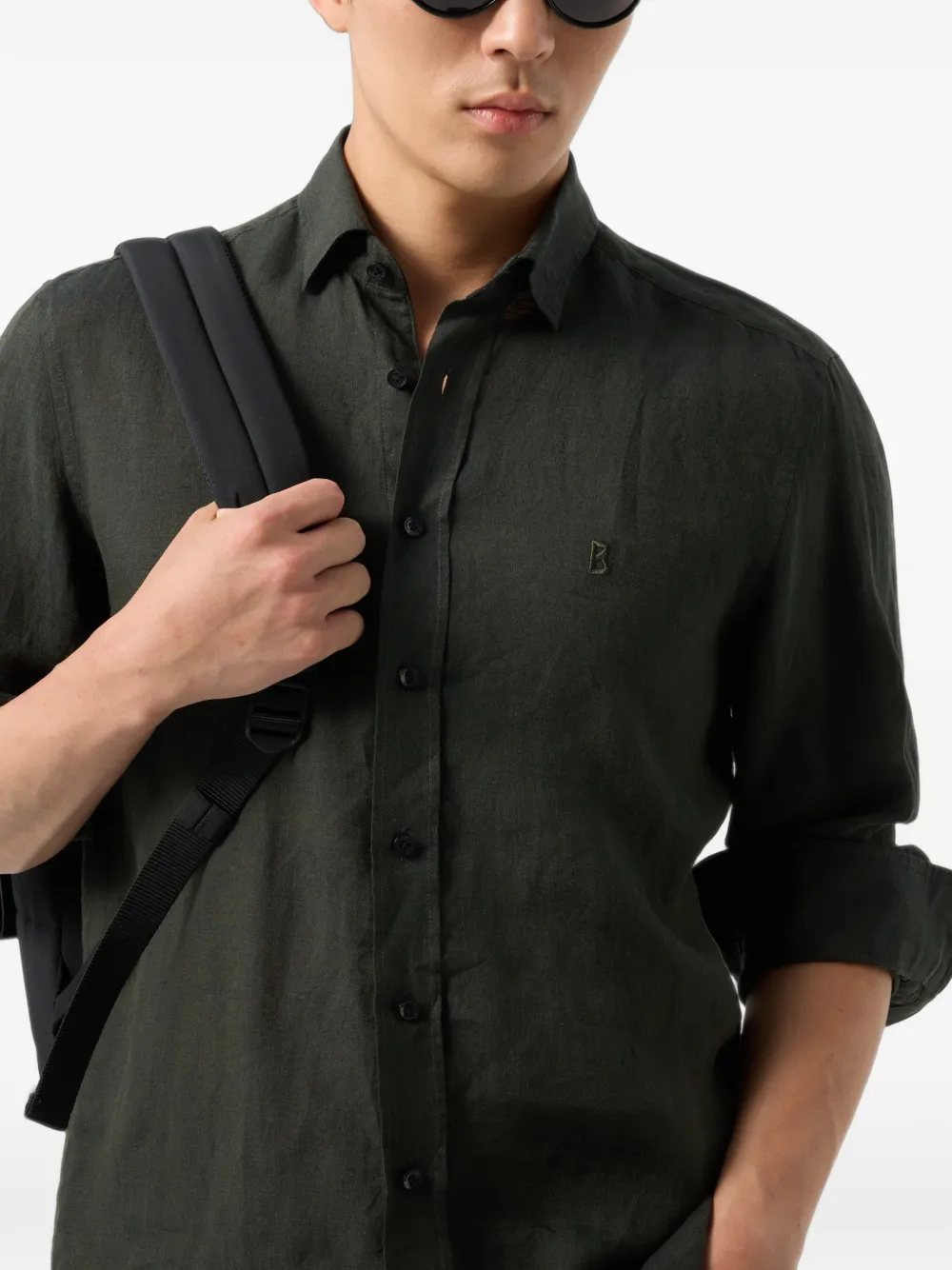 BOGNER Timi button-down collar shirt Groen