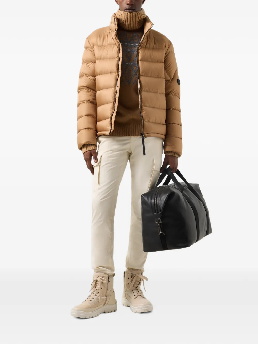 BOGNER Hugh quilted down jacket Beige