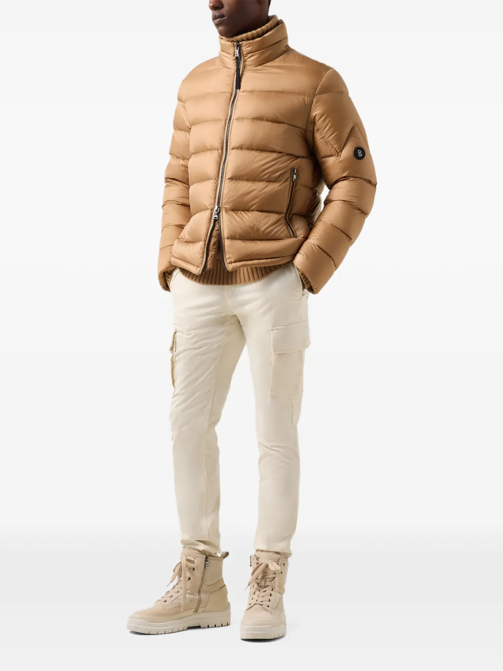 BOGNER Hugh quilted down jacket Beige