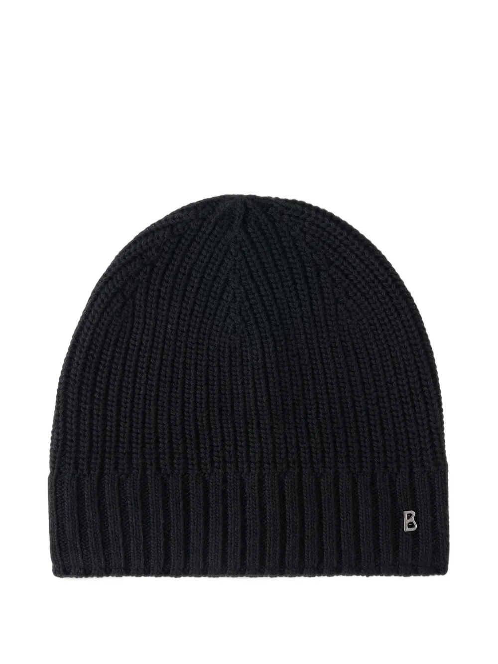BOGNER Freddy ribbed-knit beanie hat Zwart