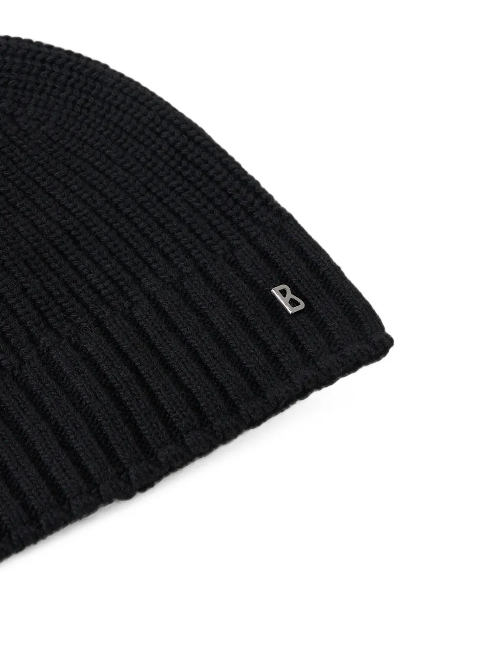 BOGNER Freddy ribbed-knit beanie hat Zwart
