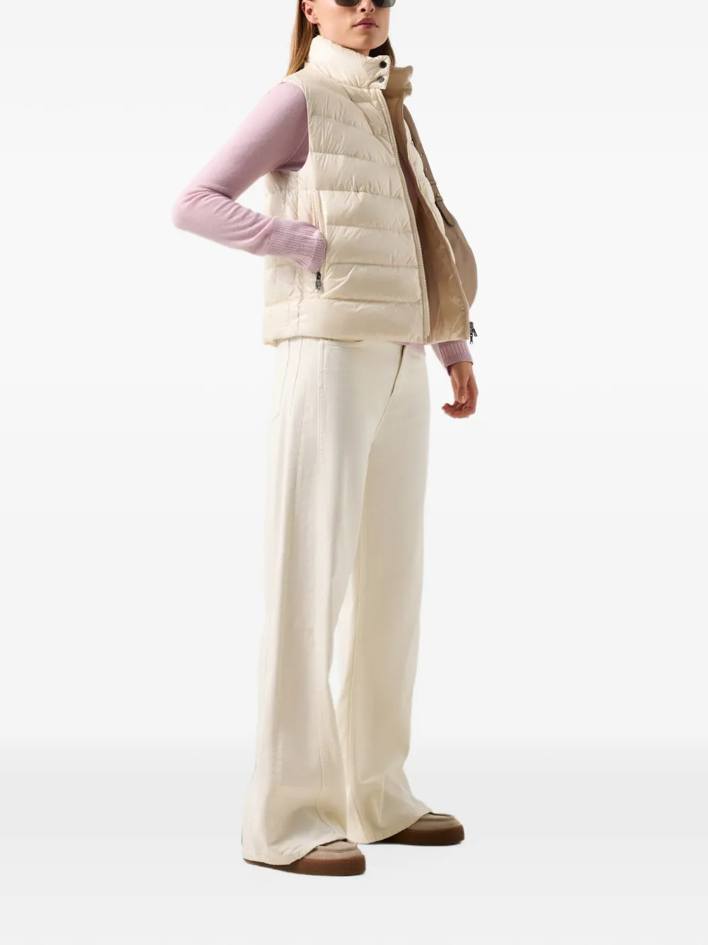 BOGNER Milly quilted gilet Beige