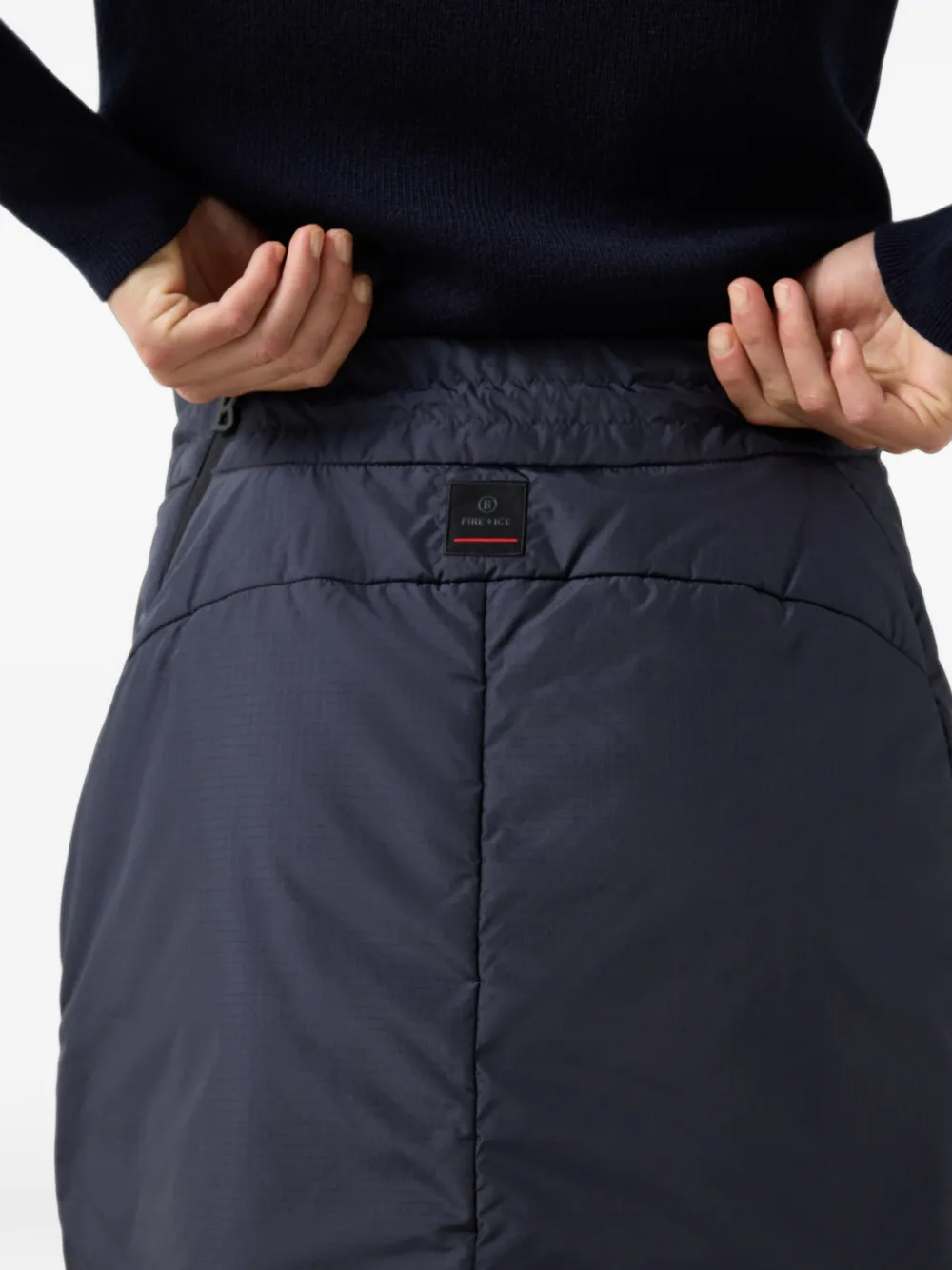 BOGNER FIRE+ICE Belva quilted mini skirt Blauw