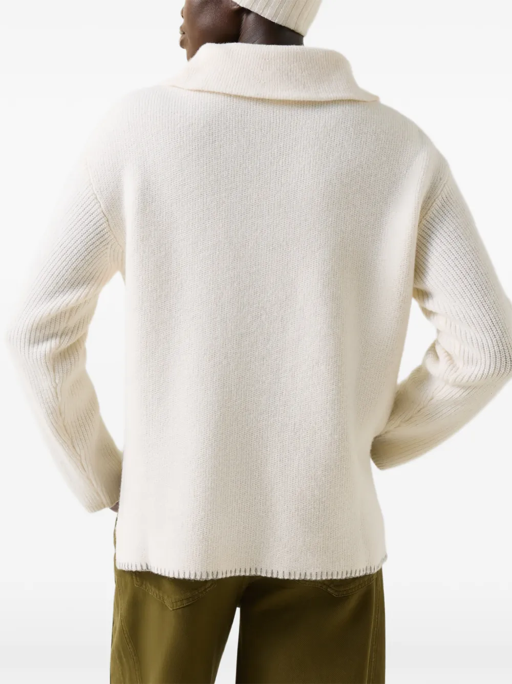 BOGNER Larissa cable-knit sweater Wit