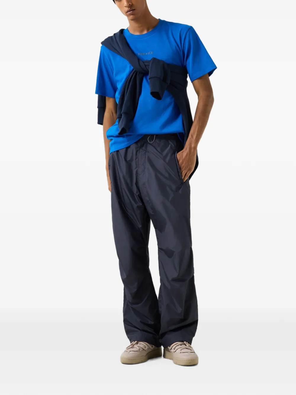 BOGNER FIRE+ICE Mick cotton T-shirt Blauw