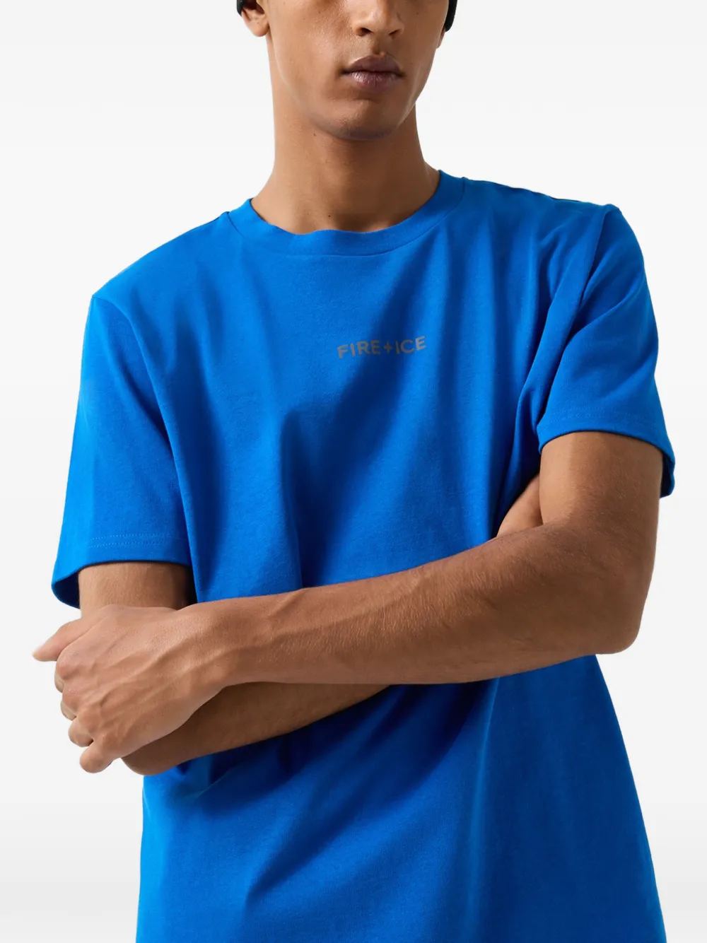 BOGNER FIRE+ICE Mick cotton T-shirt Blauw