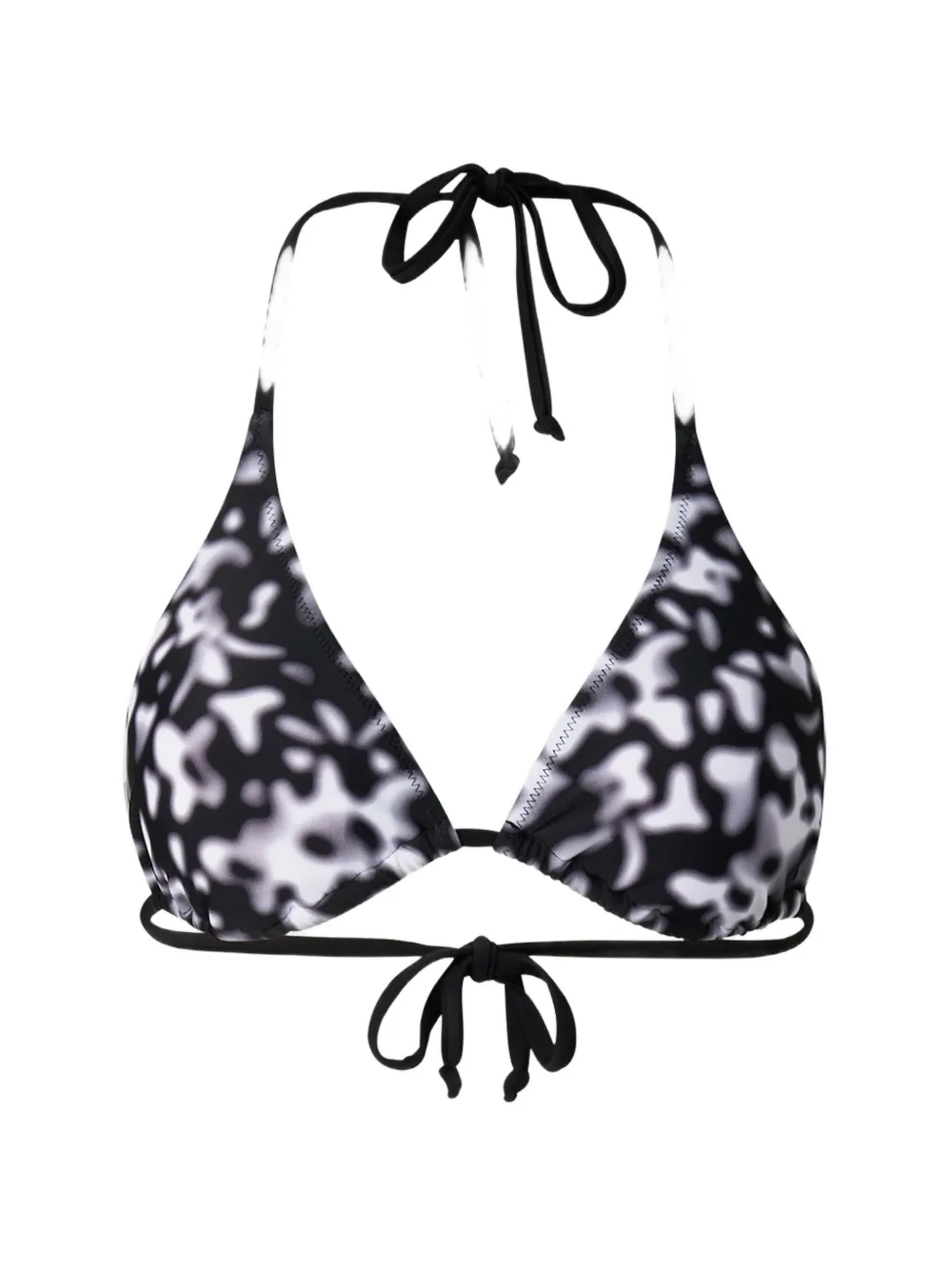 BOGNER FIRE+ICE printed triangle bikini top - Schwarz
