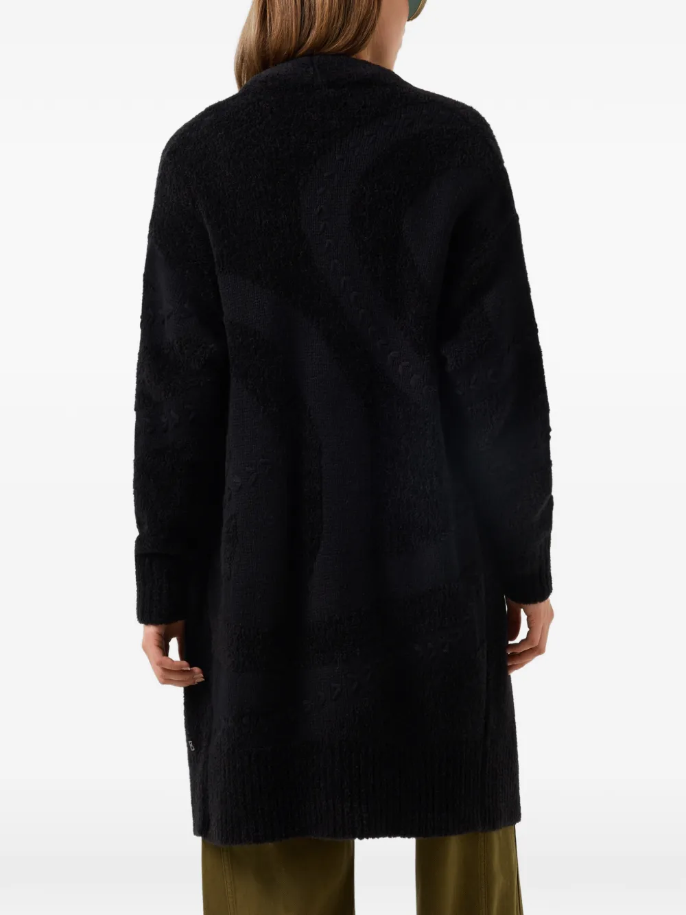 BOGNER Oleana intarsia cardigan Zwart