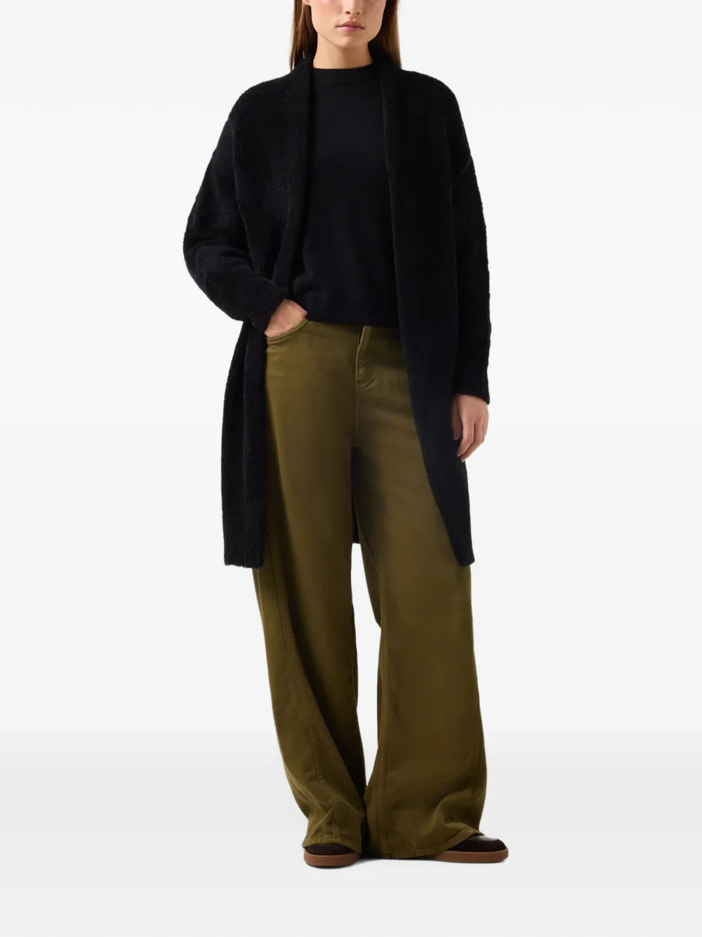 BOGNER Oleana intarsia cardigan Zwart