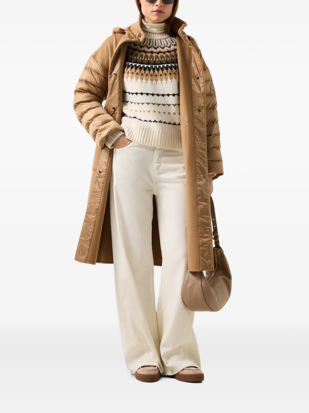 BOGNER Trisha panelled coat Beige