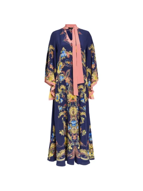 ETRO Paisley-print pussy-bow dress
