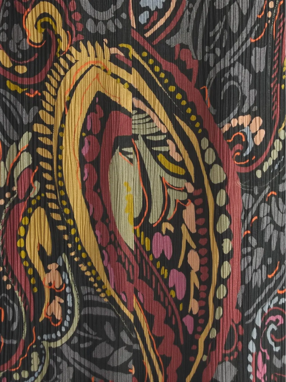 ETRO Blousejurk met paisley-print en ceintuur Zwart
