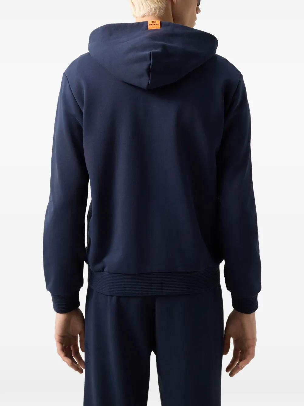 BOGNER FIRE+ICE Filipo logo-embroidered hoodie Blauw