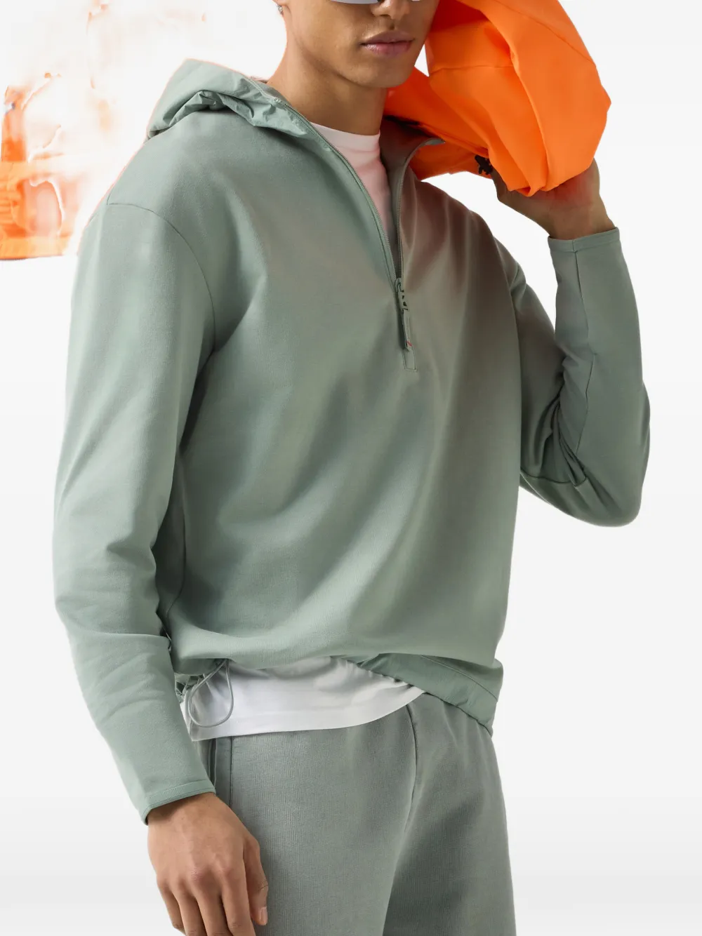 BOGNER FIRE+ICE David quarter-zip hoodie Groen