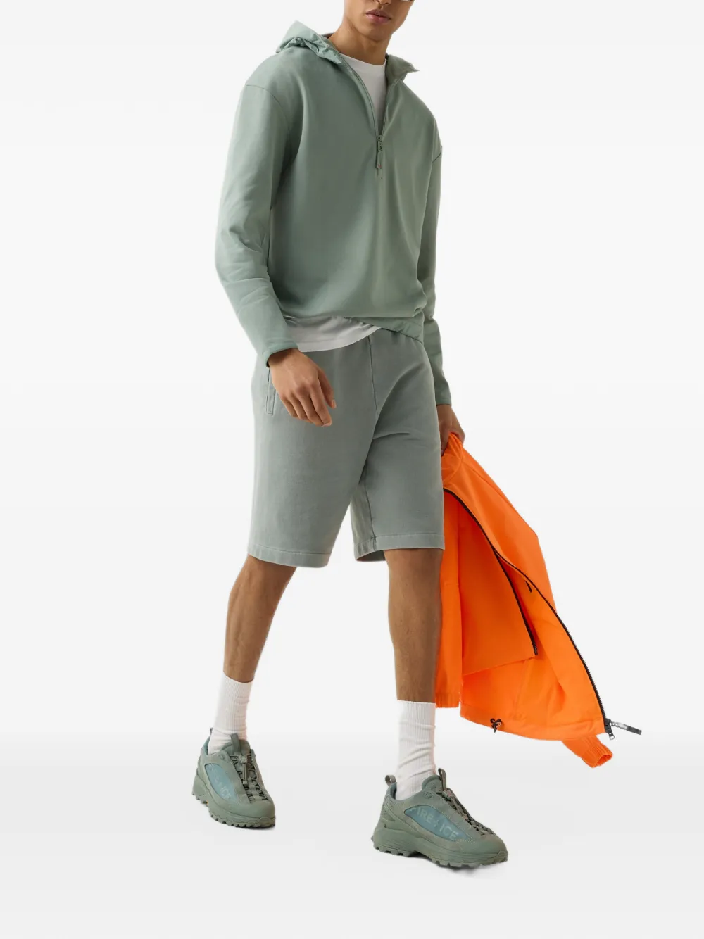 BOGNER FIRE+ICE David quarter-zip hoodie Groen