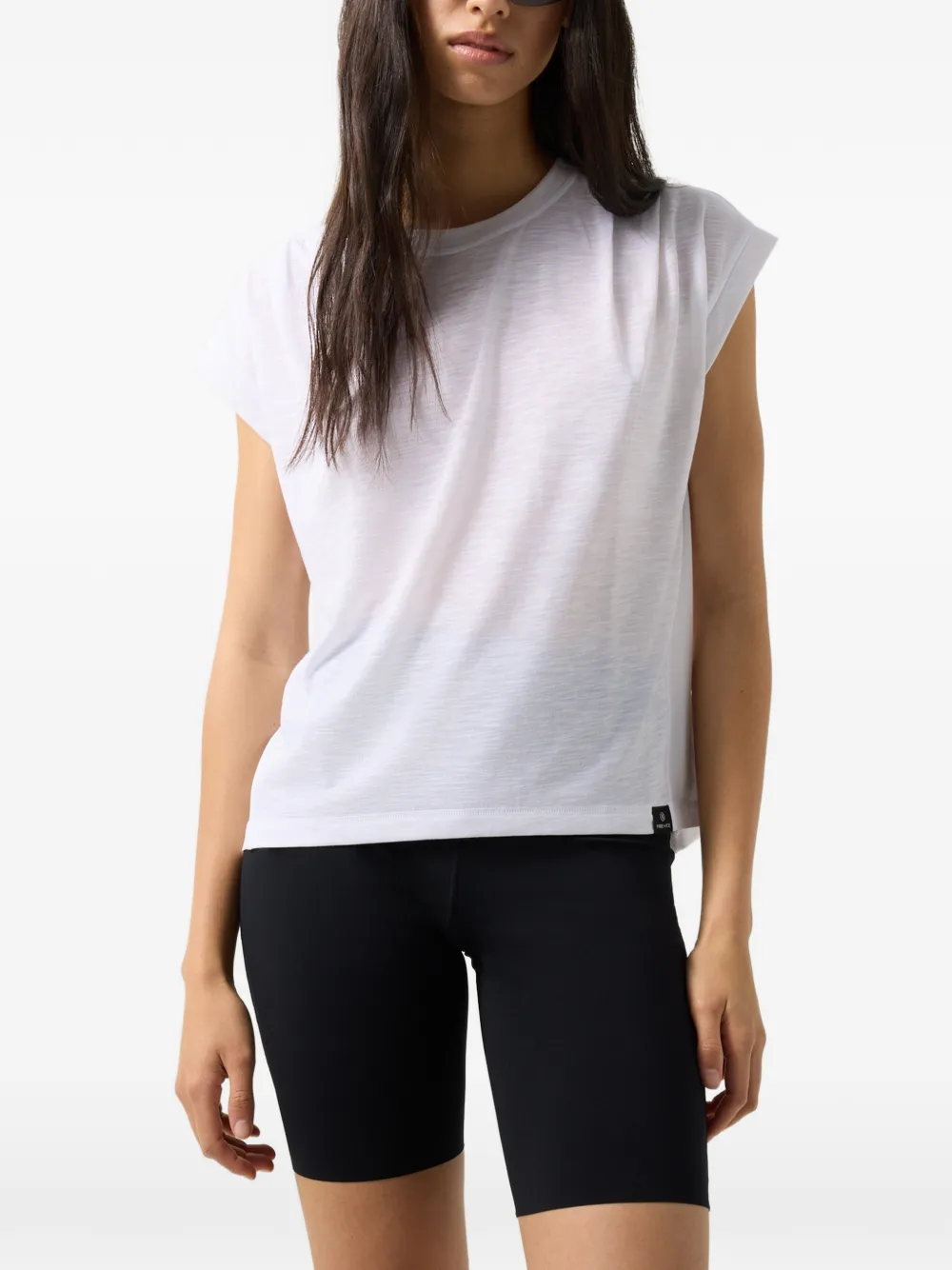BOGNER FIRE+ICE x Ester Ledecka pleated cap-sleeve t-shirt Wit
