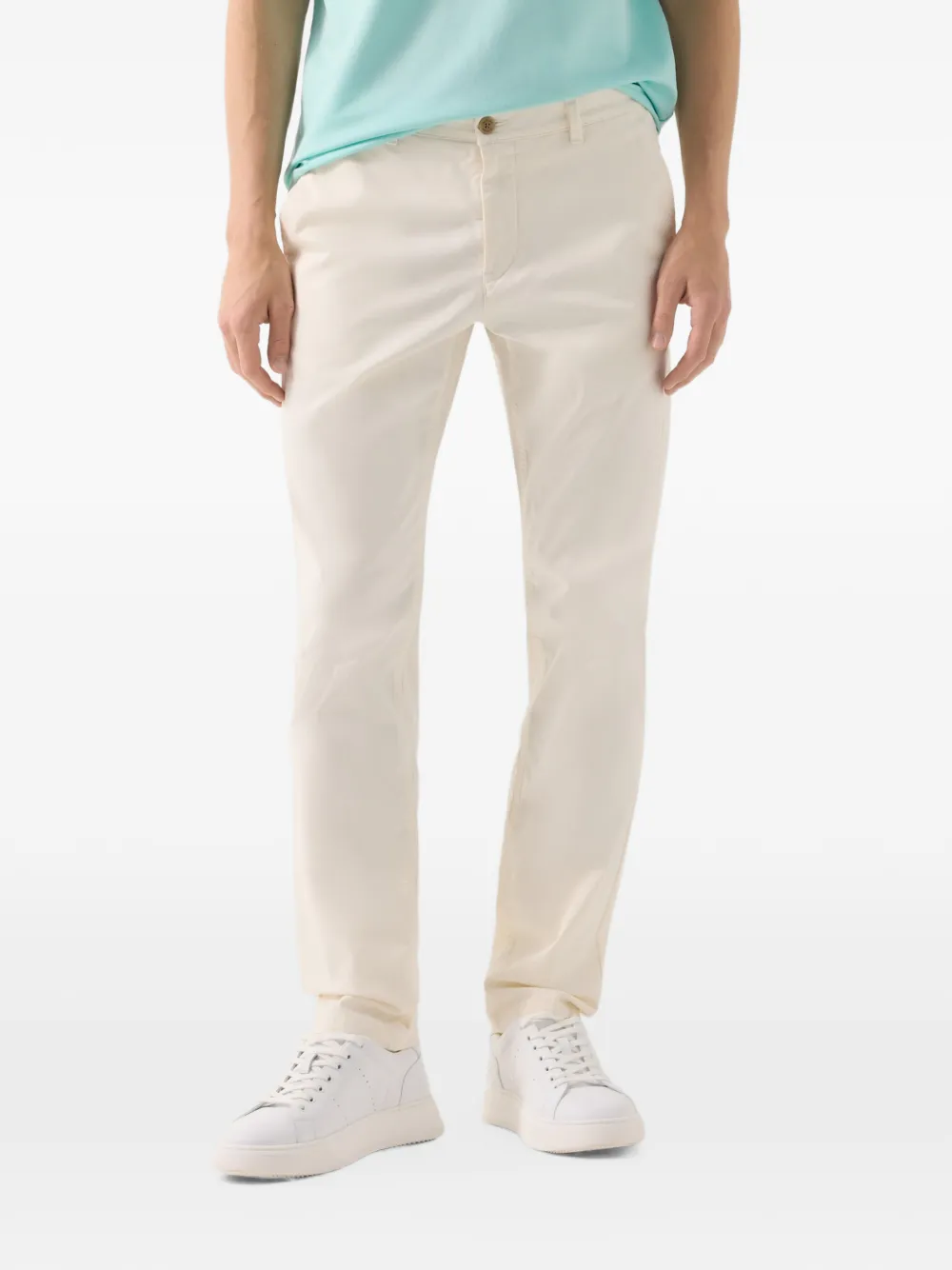 BOGNER Nik cotton chino trousers Wit