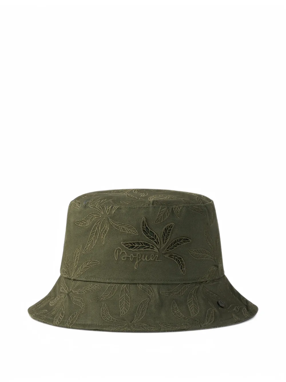 BOGNER Parli leaf-embroidered bucket hat - Grün