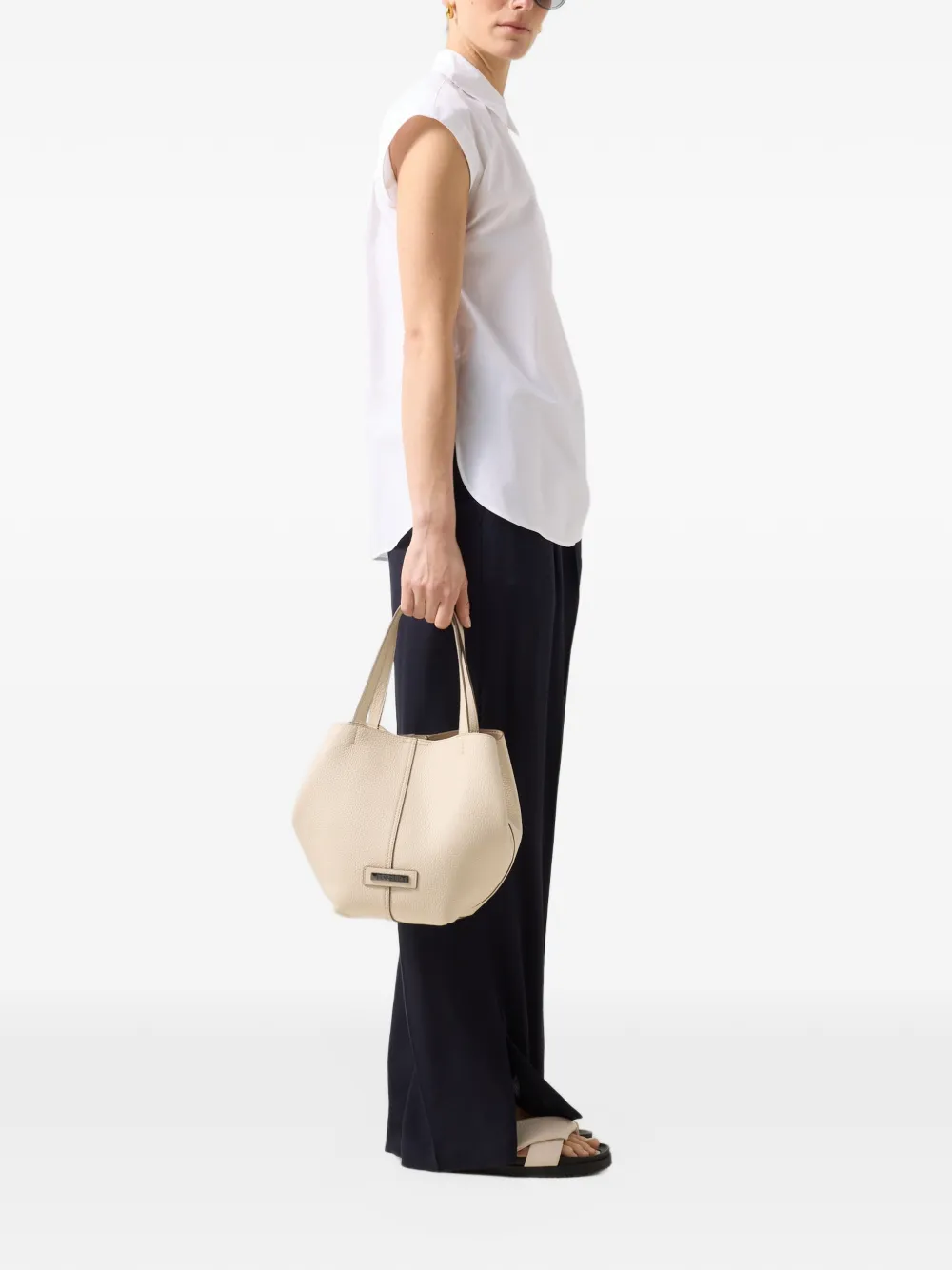 BOGNER Hunter cap-sleeve blouse Wit