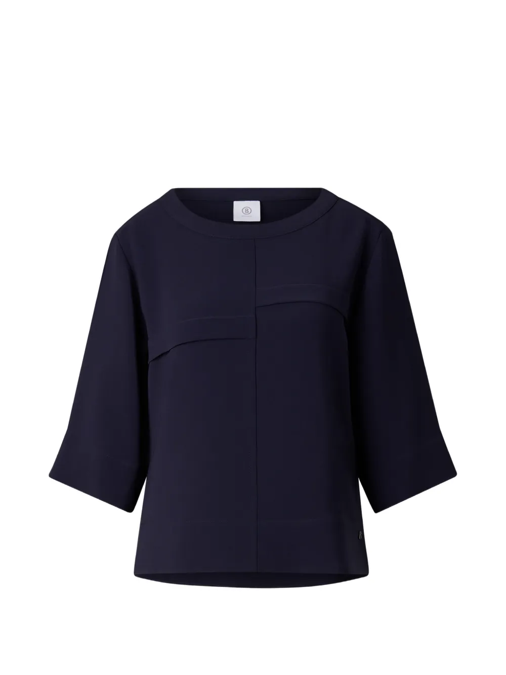 BOGNER Enrica crêpe-draped blouse Blauw