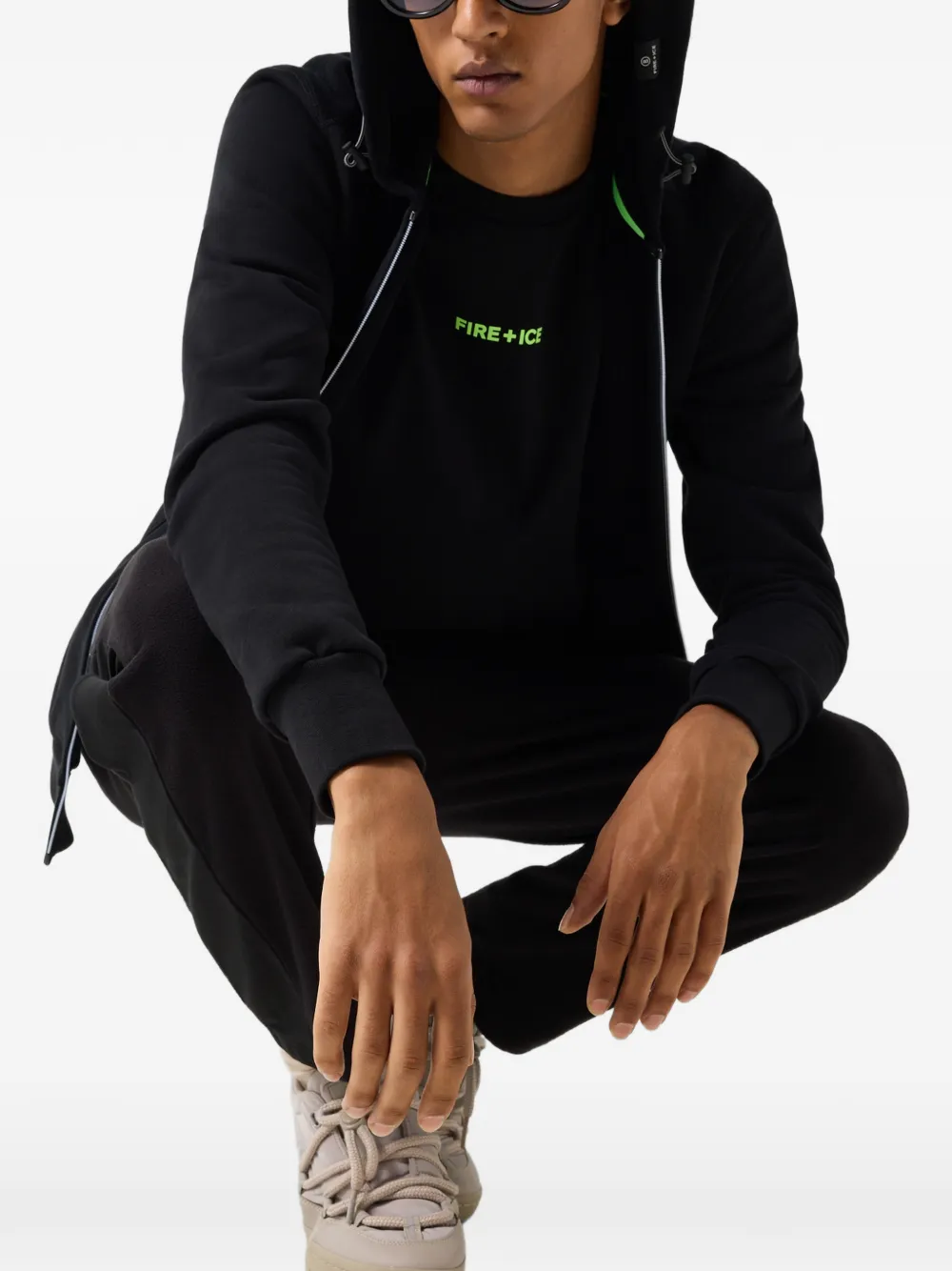 BOGNER FIRE+ICE Kano zip-up hoodie Zwart