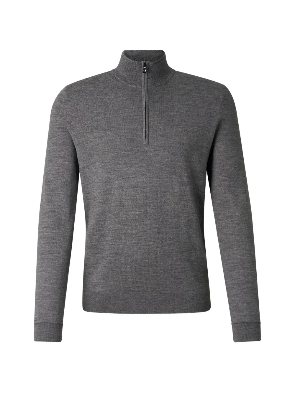 BOGNER Ouri quarter-zip virgin wool sweater Grijs
