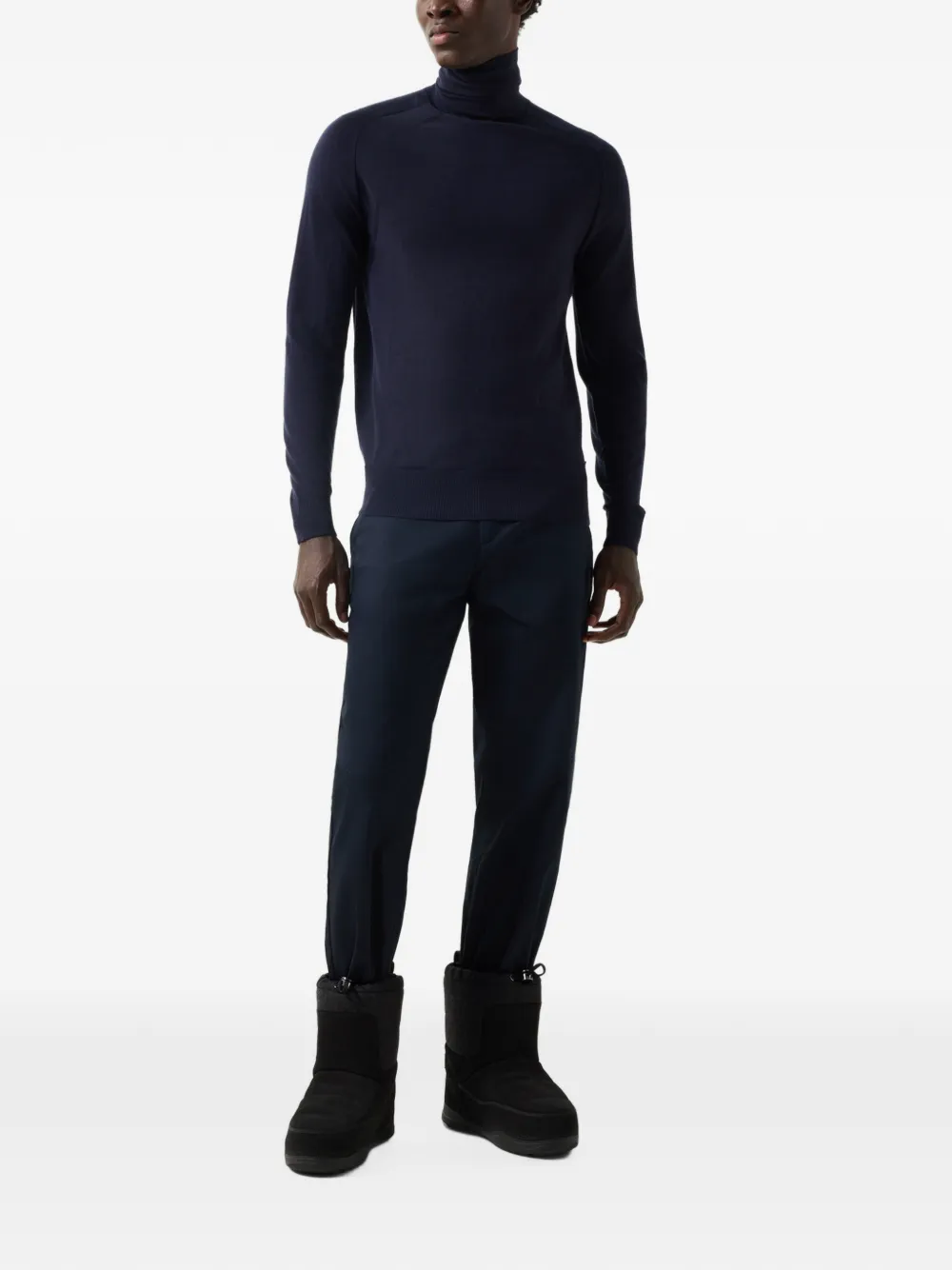 BOGNER Gordon roll-neck raglan-sleeve sweater Blauw