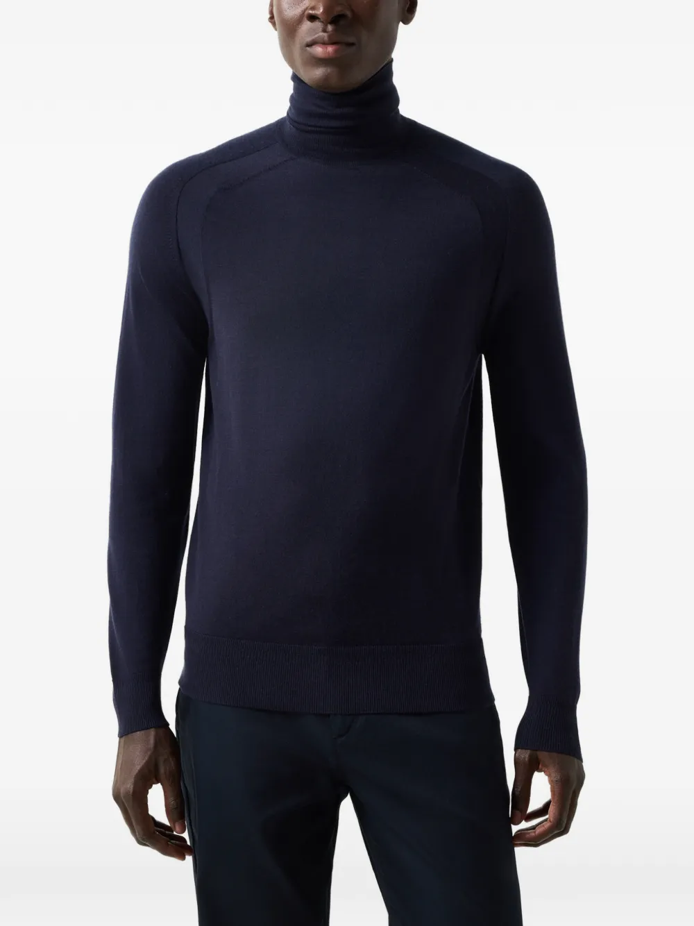 BOGNER Gordon roll-neck raglan-sleeve sweater Blauw