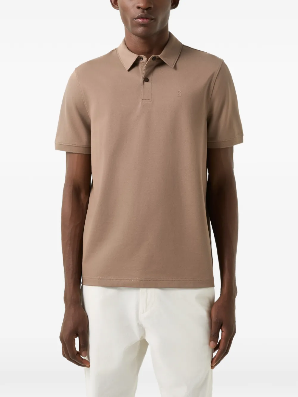 BOGNER Timo piqué polo shirt Bruin