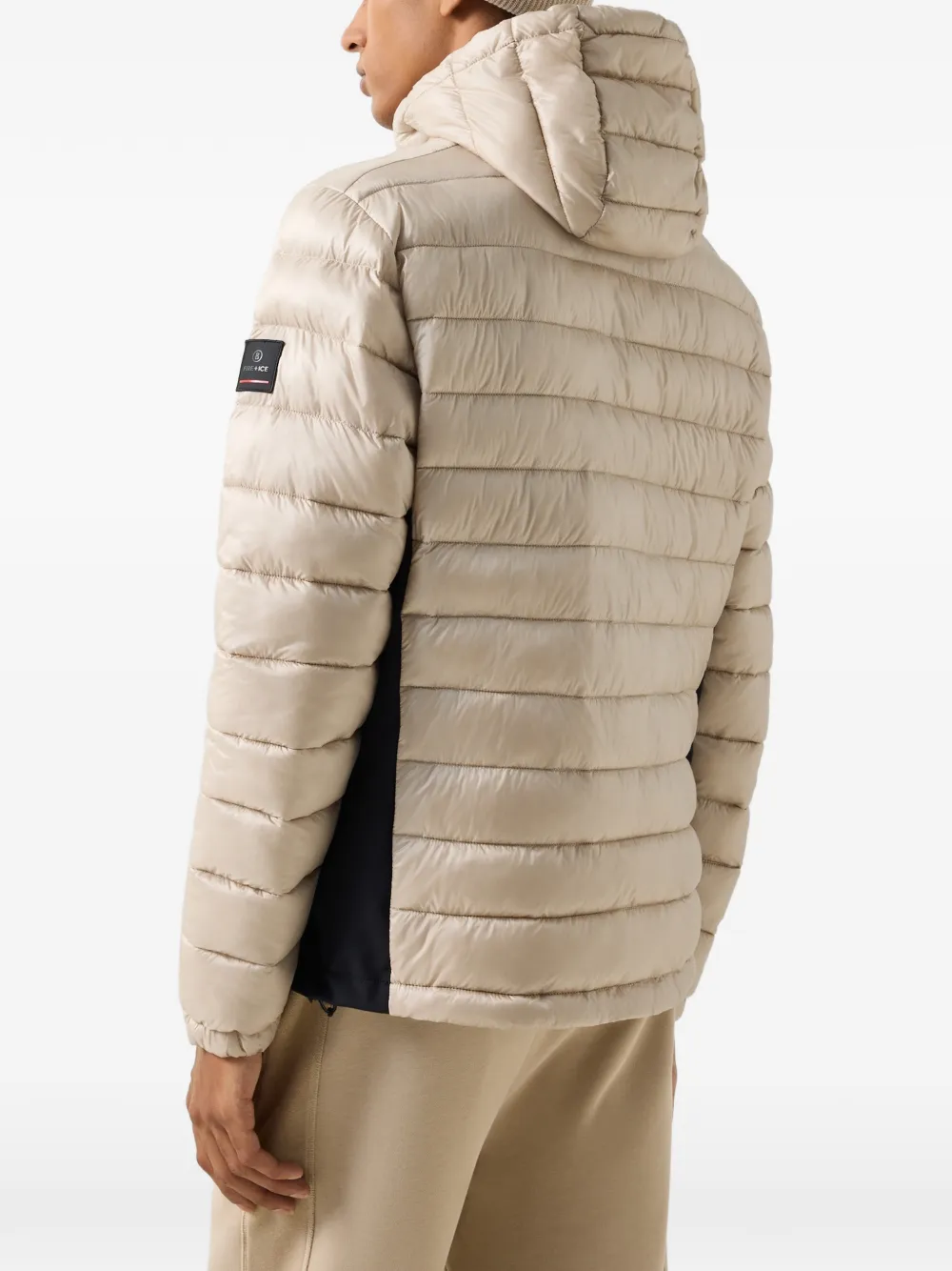 BOGNER FIRE+ICE Elvis quilted hooded jacket Beige
