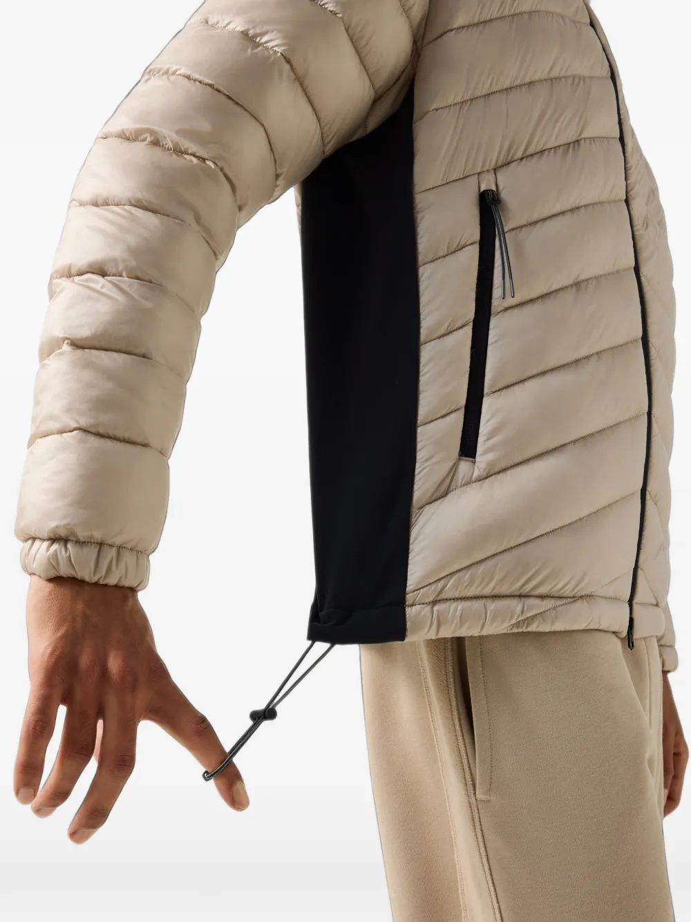 BOGNER FIRE+ICE Elvis quilted hooded jacket Beige