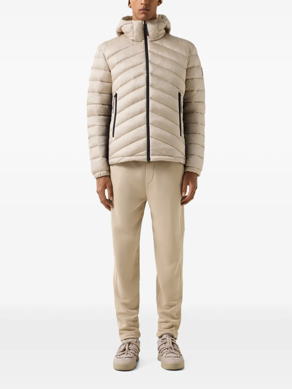 BOGNER FIRE+ICE Elvis quilted hooded jacket Beige