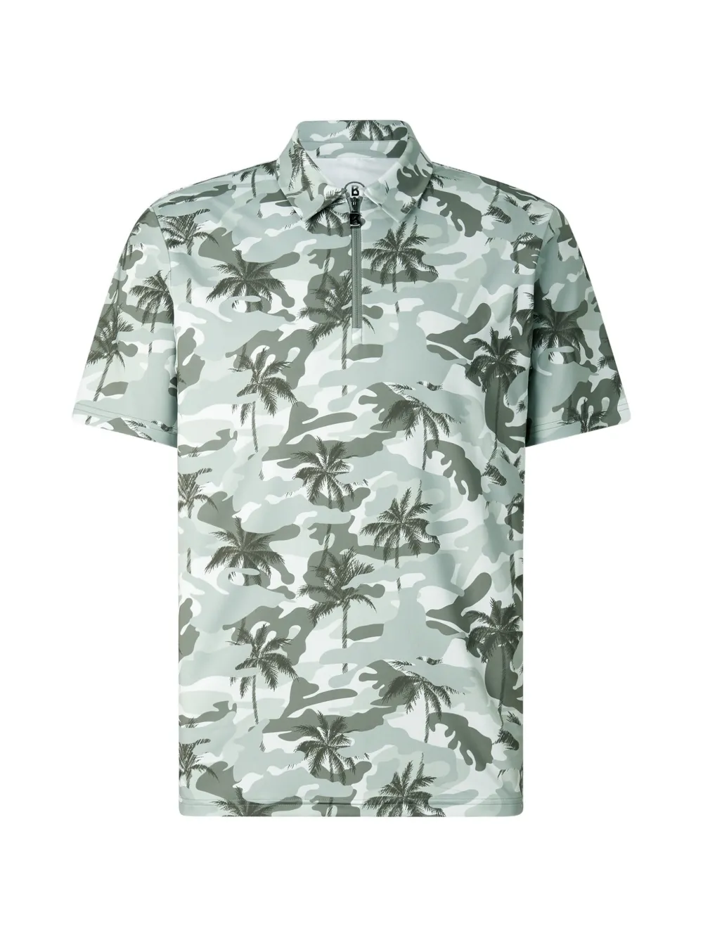 BOGNER Taron camouflage-print polo shirt Groen