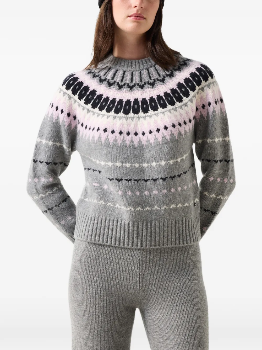 BOGNER Ina Norwegian-design sweater Grijs