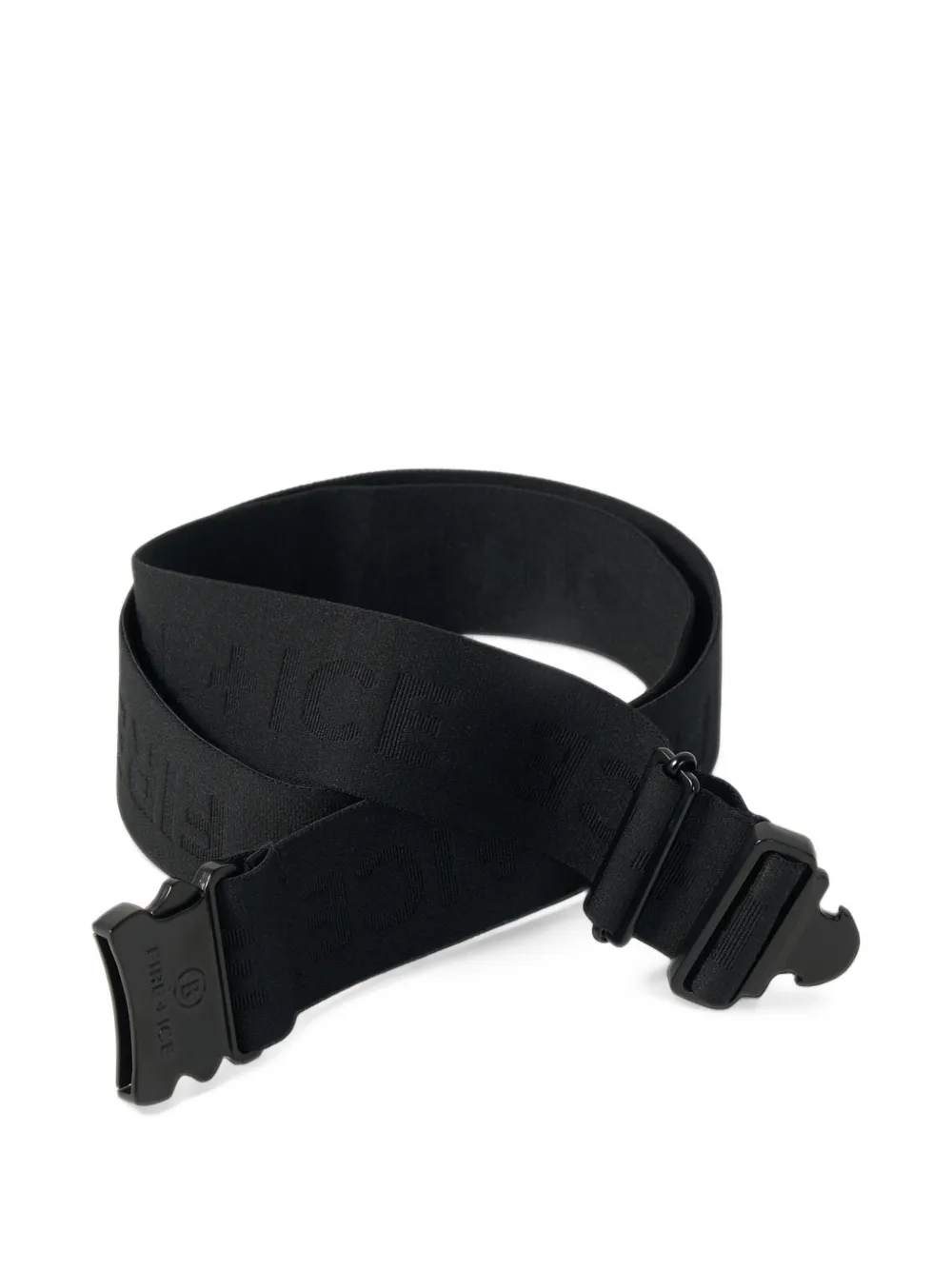 BOGNER FIRE+ICE Joe logo-jacquard belt Zwart