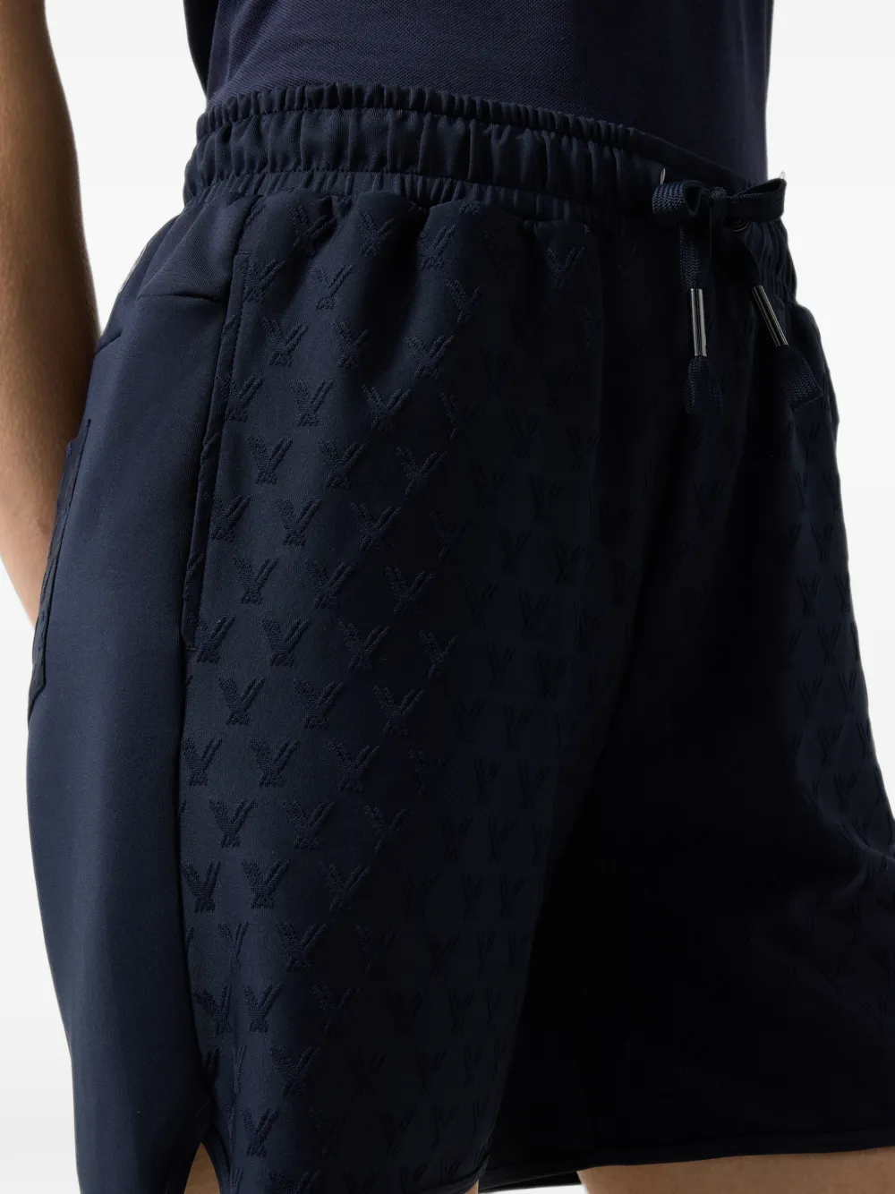 BOGNER Alycia jacquard-patterned performance shorts Blauw