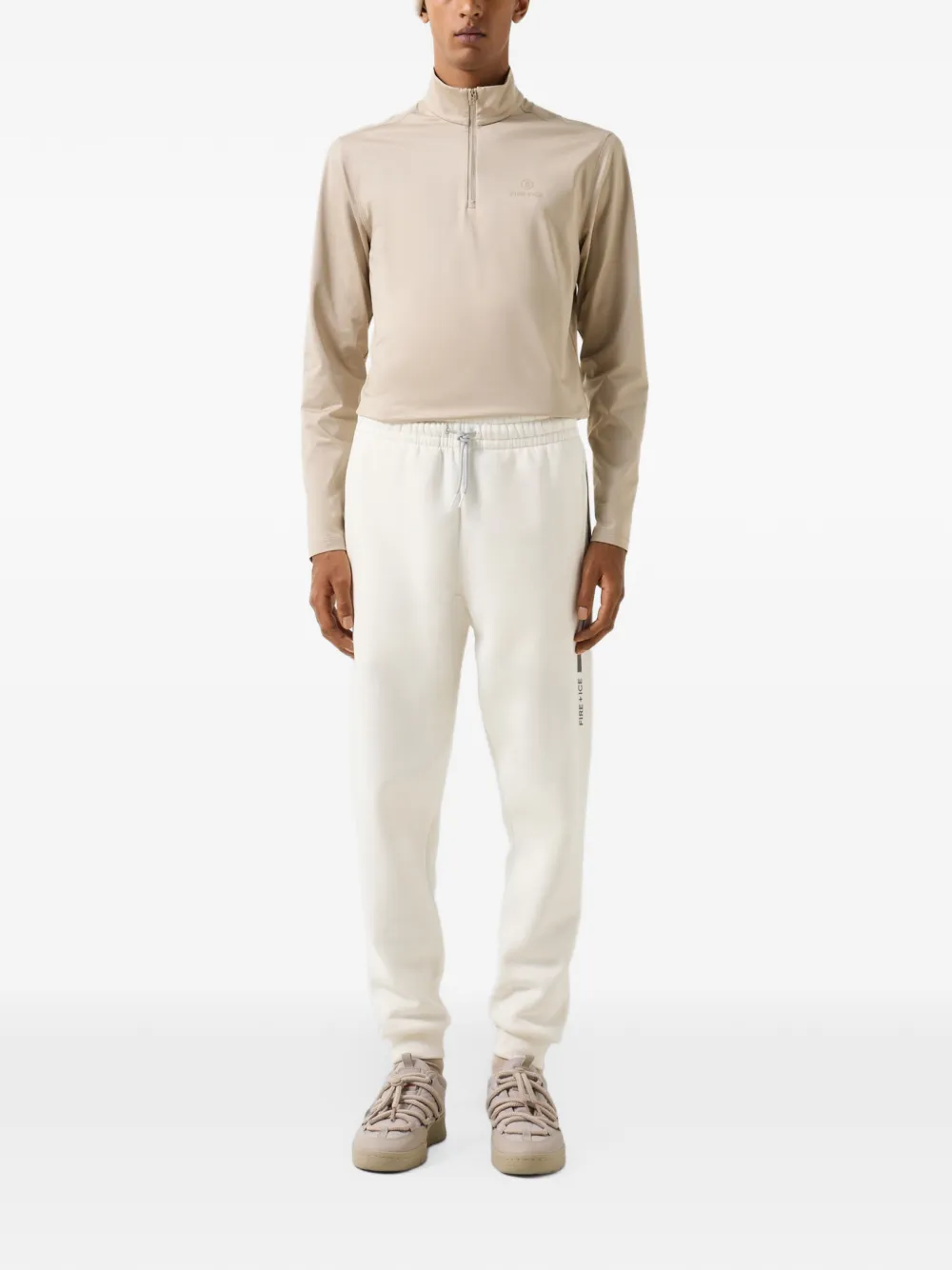 BOGNER FIRE+ICE Fadi logo-print track pants Beige