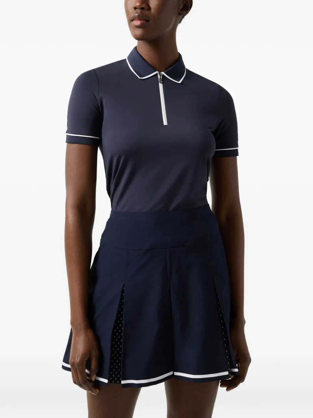 BOGNER Caren polo-collar performance T-shirt Blauw