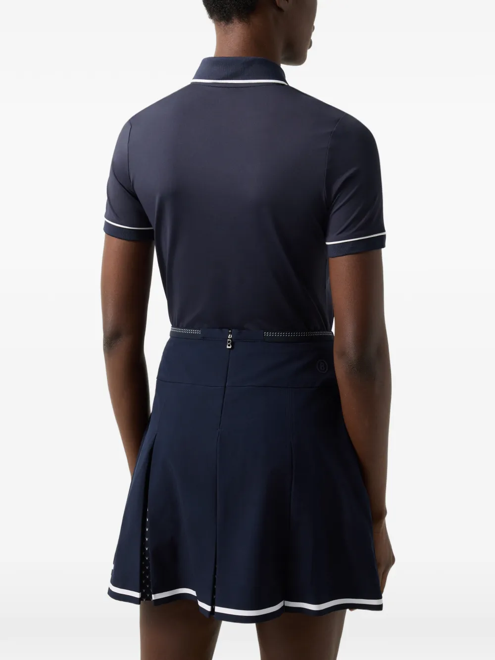BOGNER Caren polo-collar performance T-shirt Blauw