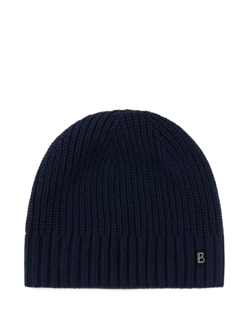 BOGNER Freddy ribbed-knit beanie hat Blauw