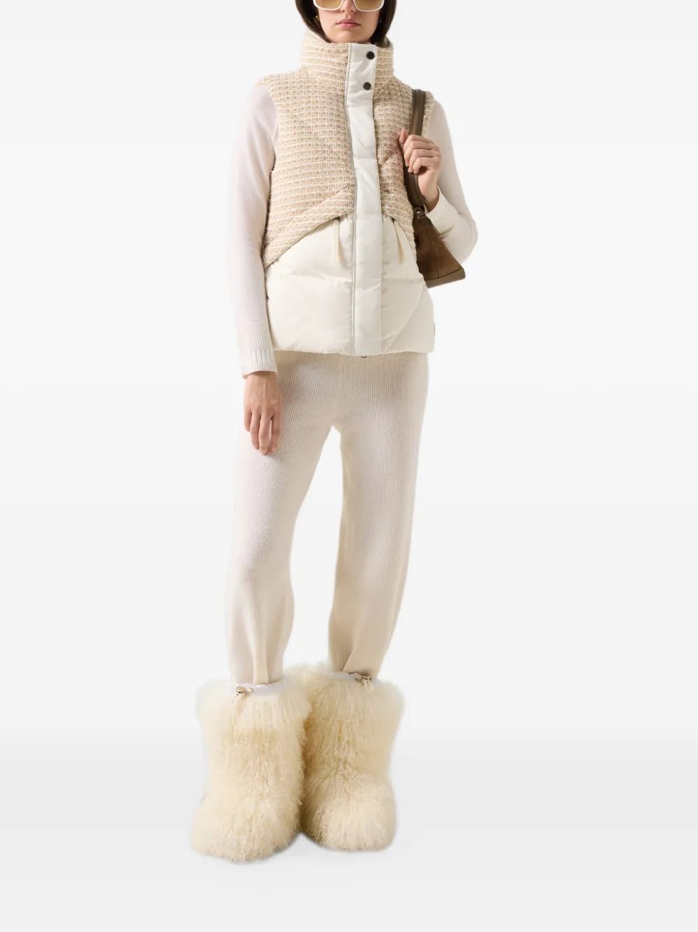 BOGNER Netty quilted gilet Beige