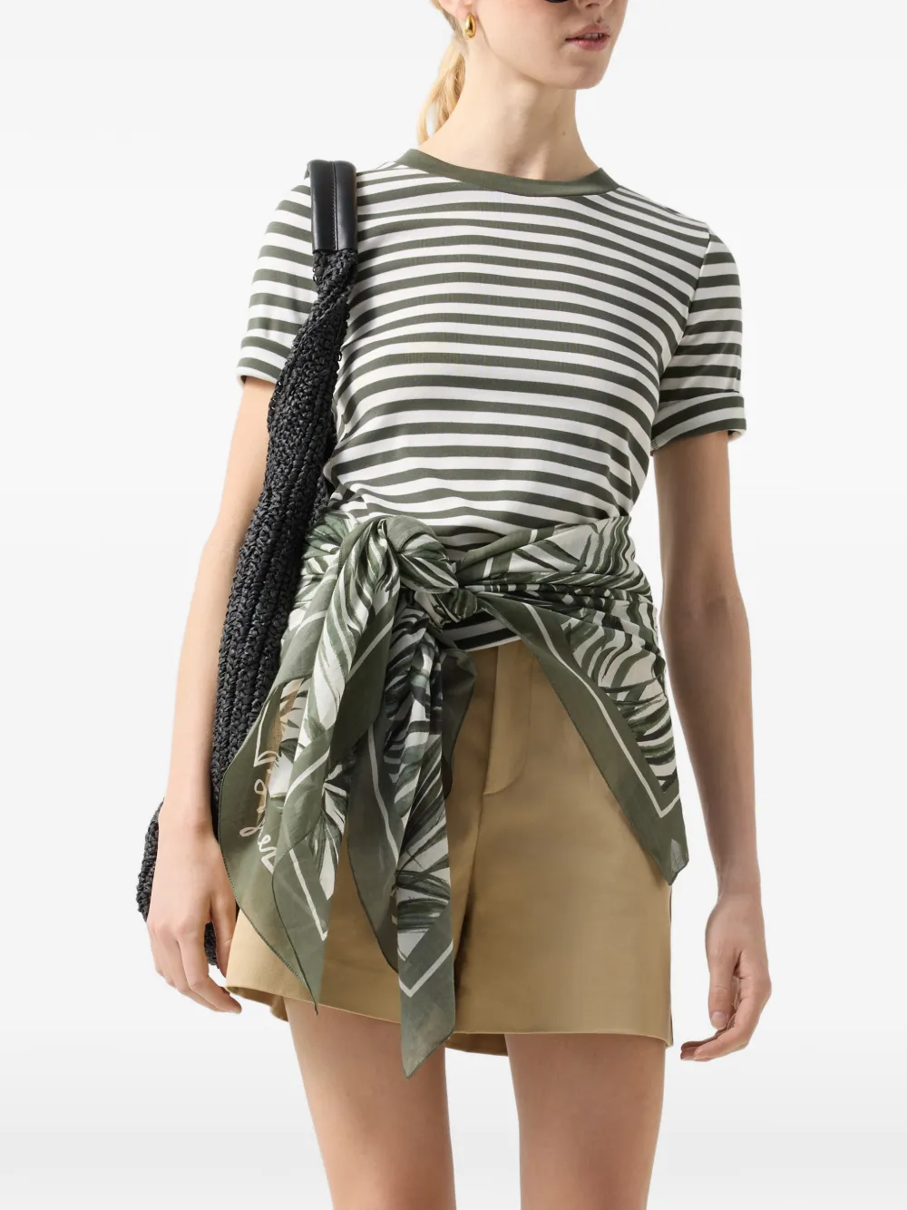 BOGNER Nikini striped T-shirt Groen